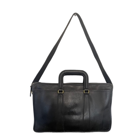 Coach Bags Vintage Black Leather Embassy Coach Briefcase Poshmark